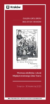 Międzynarodowy Dzień Teatru. Exlibrisy